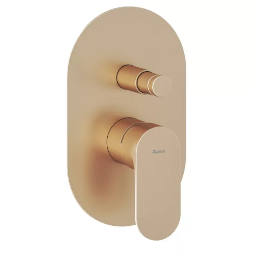 Eleganta falba süllyesztet csaptelep, automatikus, kétutas, belső egységgel EL 061.60RGB.O2, rose gold