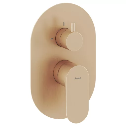 Eleganta falba süllyesztett csaptelep, kétutas, belső egység nélkül EL 065.60RGB.O2.RB07E, rose gold