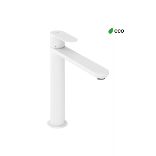 Eleganta álló mosdócsaptelep 220 mm leeresztő nélkül EL 014.10WV, White Velvet