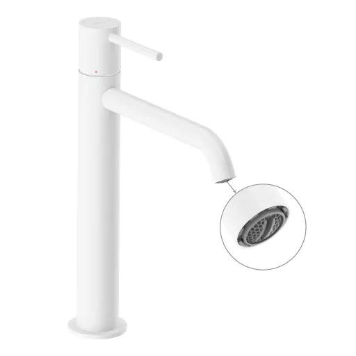 Espirit álló mosdócsaptelep 250 mm leeresztő nélkül ES 014.10WV, White Velvet