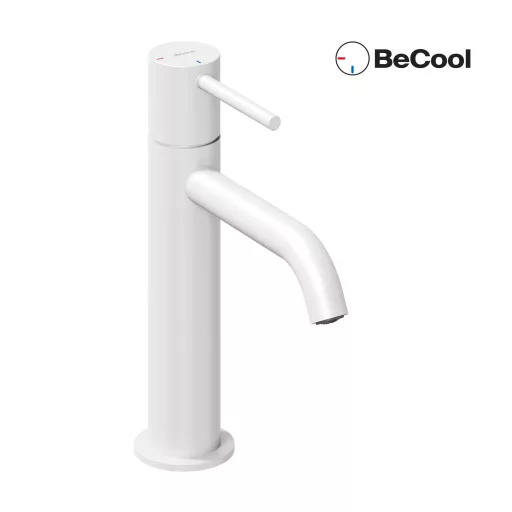 Espirit álló mosdócsaptelep BeCool 190 mm leeresztő nélkül ES 012.11WV, White Velvet