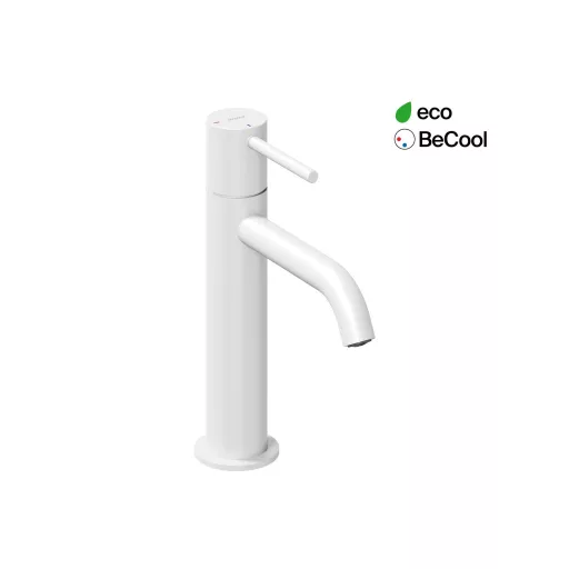 Espirit álló mosdócsaptelep BeCool 190 mm leeresztő nélkül ES 012.11WV, White Velvet