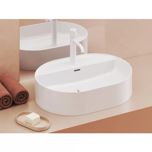 Espirit álló mosdócsaptelep BeCool 190 mm leeresztő nélkül ES 012.11WV, White Velvet