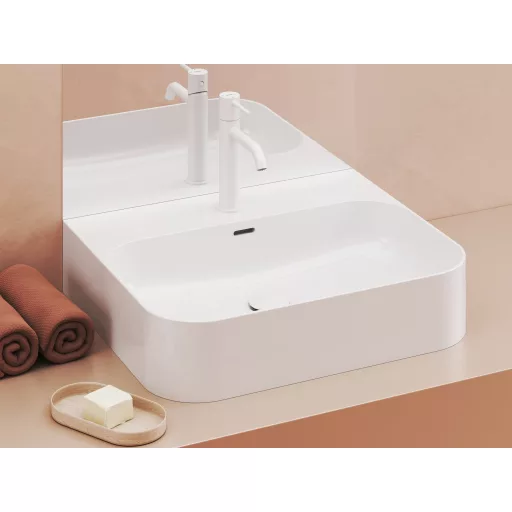 Espirit álló mosdócsaptelep BeCool 190 mm leeresztő nélkül ES 012.11WV, White Velvet