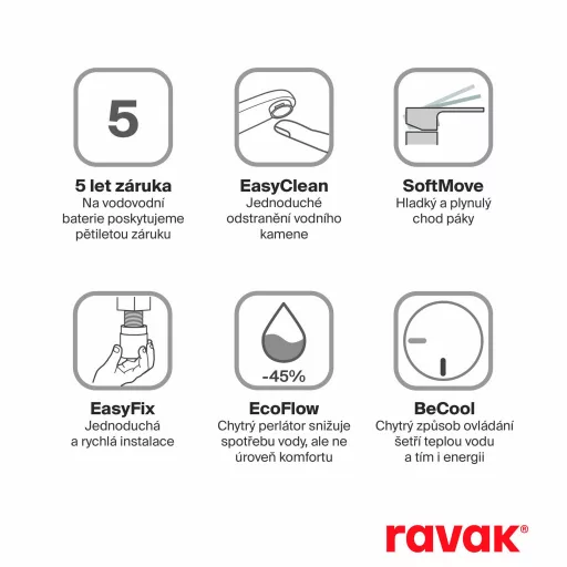 Espirit álló mosdócsaptelep BeCool 190 mm leeresztő nélkül ES 012.61RGB, rose gold