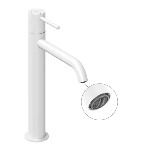 Espirit álló mosdócsaptelep BeCool 250 mm leeresztő nélkül ES 014.11WV, White Velvet