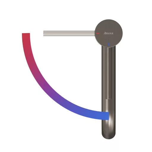 Espirit álló mosdócsaptelep BeCool 250 mm leeresztő nélkül ES 014.21GB, grafit