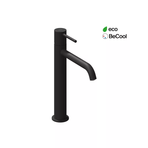 Espirit álló mosdócsaptelep BeCool 250 mm leeresztő nélkül ES 014.21BM, matt fekete