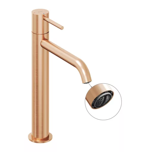 Espirit álló mosdócsaptelep BeCool 250 mm leeresztő nélkül ES 014.61RGB, rose gold