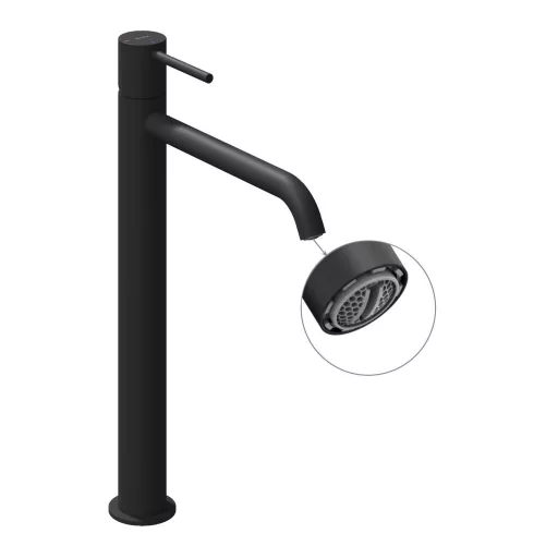 Espirit álló mosdócsaptelep BeCool 340 mm leeresztő nélkül ES 015.21BLM, matt fekete