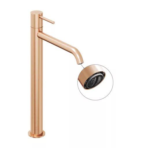 Espirit álló mosdócsaptelep BeCool 340 mm leeresztő nélkül ES 015.61RGB, rose gold