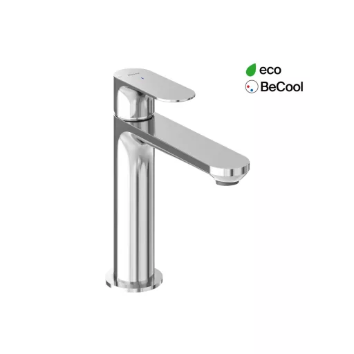 Eleganta álló mosdócsaptelep BeCool 174 mm leeresztő nélkül EL 012.01CR, Chrome