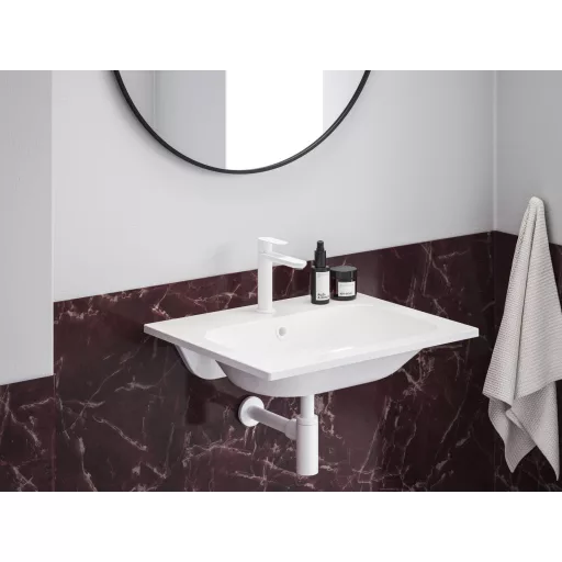 Eleganta álló mosdócsaptelep BeCool 174 mm leeresztő nélkül EL 012.11WV, White Velvet