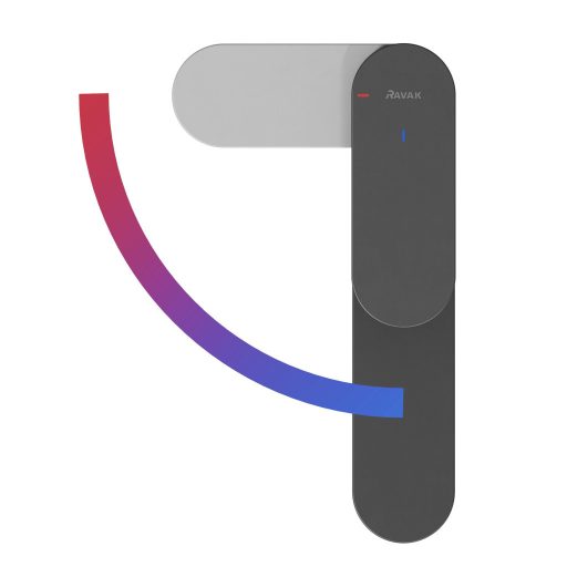 Eleganta álló mosdócsaptelep BeCool 174 mm leeresztő nélkül EL 012.21BLM, matt fekete