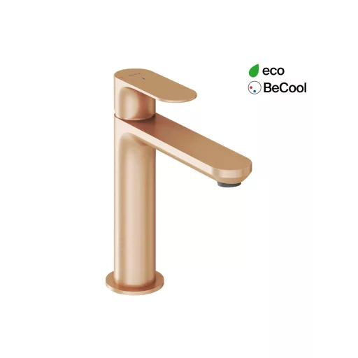 Eleganta álló mosdócsaptelep BeCool 174 mm leeresztő nélkül EL 012.61RGB, rose gold