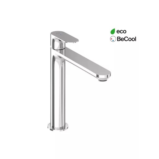 Eleganta álló mosdócsaptelep BeCool 220 mm leeresztő nélkül EL 014.01CR, Chrome
