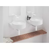   Eleganta álló mosdócsaptelep BeCool 220 mm leeresztő nélkül EL 014.11WV, White Velvet