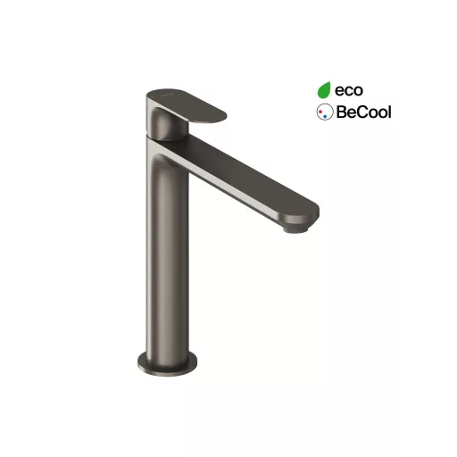 Eleganta álló mosdócsaptelep BeCool 220 mm leeresztő nélkül EL 014.21GB, grafit
