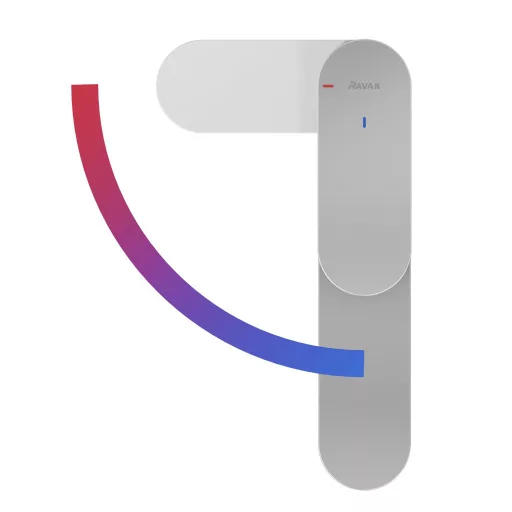 Eleganta álló mosdócsaptelep BeCool 335 mm leeresztő nélkül EL 015.01CR, Chrome