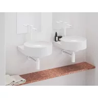   Eleganta álló mosdócsaptelep BeCool 335 mm leeresztő nélkül EL 015.11WV, White Velvet