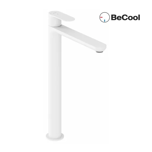 Eleganta álló mosdócsaptelep BeCool 335 mm leeresztő nélkül EL 015.11WV, White Velvet