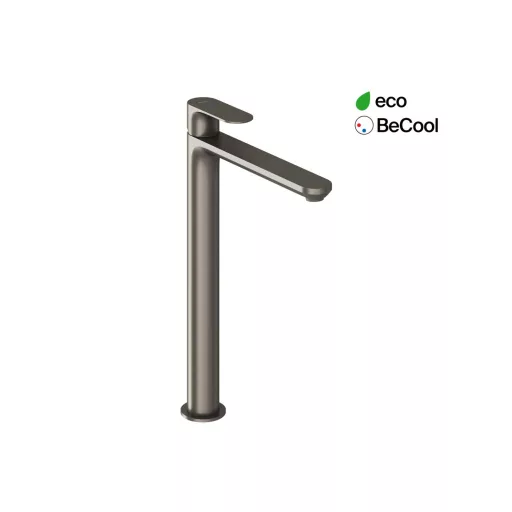Eleganta álló mosdócsaptelep BeCool 335 mm leeresztő nélkül EL 015.21GB, grafit