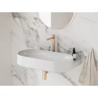   Eleganta álló mosdócsaptelep BeCool 335 mm leeresztő nélkül EL 015.61RGB, rose gold