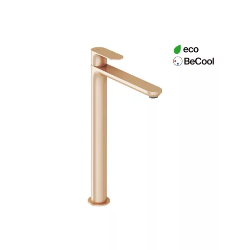 Eleganta álló mosdócsaptelep BeCool 335 mm leeresztő nélkül EL 015.61RGB, rose gold