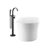   Padlón álló kádcsaptelep FM 080.20BLM.RB07A, matt fekete (R-box nélkül)