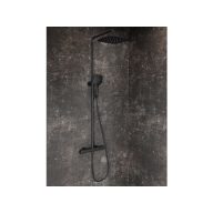   Flat termosztátos zuhanyoszlop szettel FL 091.20BLM, matt fekete