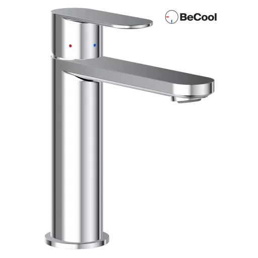 Chrome II mosdócsaptelep BeCool 175 mm lefolyó nélkül CR II 014.01CR, króm