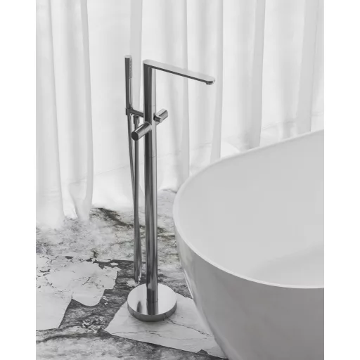 Chrome II padlón álló csaptelep zuhanyszettel (R-box nélkül), króm CR II 080.00CR.RB07A