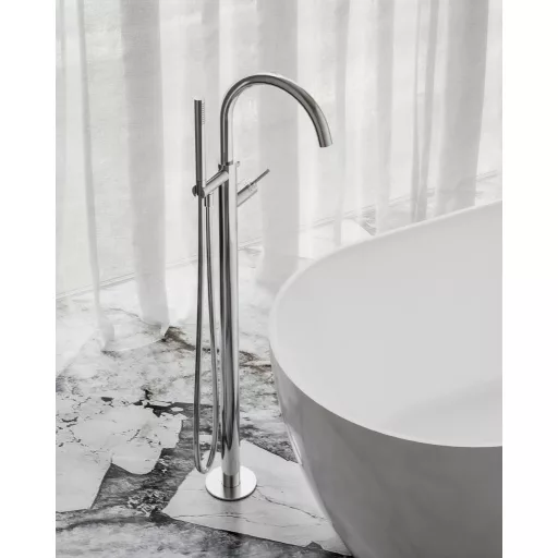 Espirit padlón álló kádcsaptelep szettel ES 080.00CR.RB07G, króm