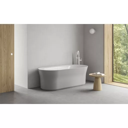 Espirit padlón álló kádcsaptelep szettel ES 080.10WV.RB07G, White Velvet