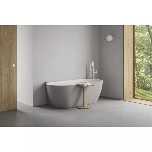 Espirit padlón álló kádcsaptelep szettel ES 080.10WV.RB07G, White Velvet