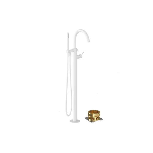 Espirit padlón álló kádcsaptelep szettel ES 080.10WV.RB07G, White Velvet