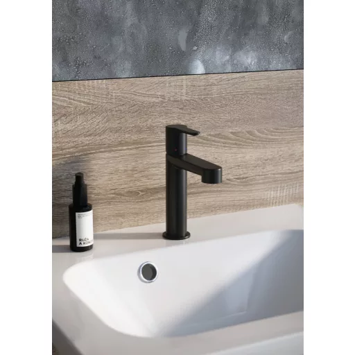 Puri álló mosdócsaptelep leeresztő nélkül 190 mm, PU 014.21BLM, matt fekete