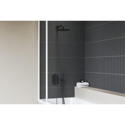 Esőztető kör fejzuhany, 250 mm 985.20BLM, matt fekete