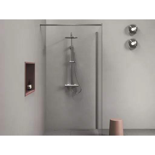 Spring termosztátos  zuhanyoszlop, állítható, zuhanyszettel, króm SG 091.00CR