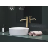   Espirit álló mosdócsaptelep BeCool 340 mm leeresztő nélkül ES 015.61GLB, gold