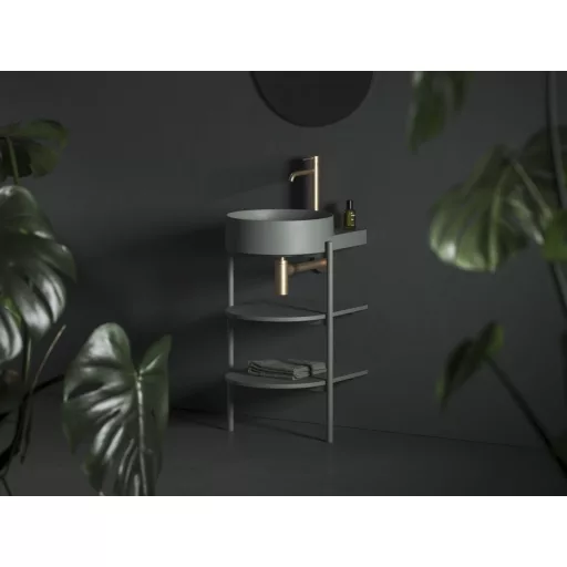 Espirit álló mosdócsaptelep BeCool 340 mm leeresztő nélkül ES 015.61GLB, gold