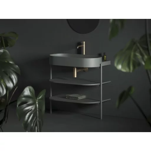 Espirit álló mosdócsaptelep BeCool 340 mm leeresztő nélkül ES 015.61GLB, gold