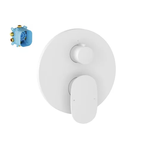 Spring 2-utas falba süllyesztett csaptelep test nélkül, matt fehér SG 065.10WHM.O2.RB072