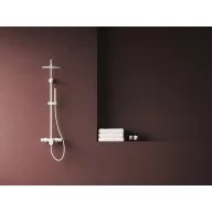   Spring állítható, nem termosztátos zuhanyoszlop, zuhanyszettel, matt fehér SG 098.10WHM