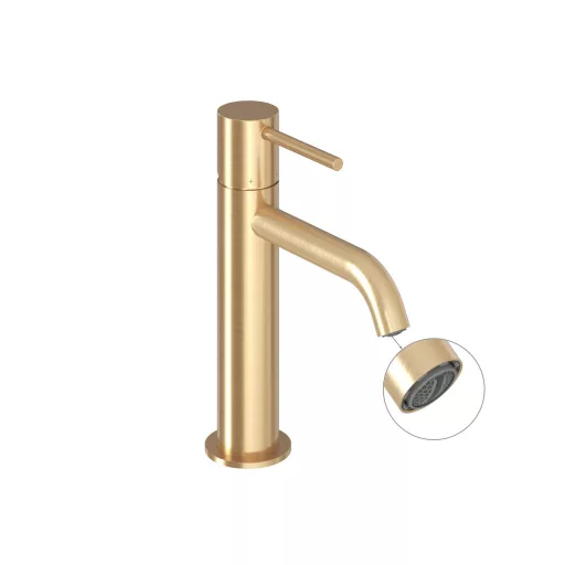 Espirit álló mosdócsaptelep 190 mm leeresztő nélkül ES 012.60GLB, gold