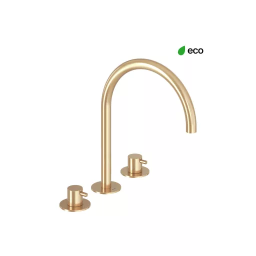 Espirit álló mosdócsaptelep, 3 furatos 270 mm leeresztő nélkül ES 018.60GLB, gold