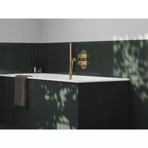 Espirit falba süllyesztett termosztátos csaptelep, kétutas, beslő egység nélkül ES 063.60GLB.O2.RB07C, gold