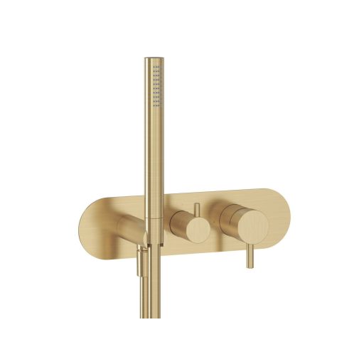 Espirit falba süllyesztett csaptelep szettel, kétutas, belső egység nélkül ES 065.60GLB.O2.RB07D.+S, gold