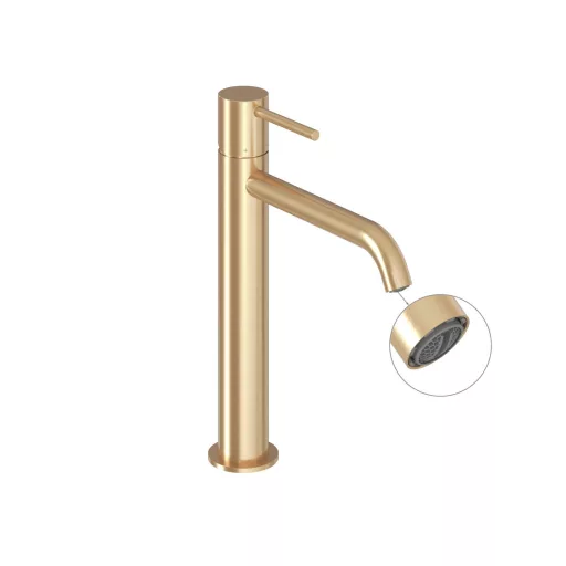 Espirit álló mosdócsaptelep 250 mm leeresztő nélkül ES 014.60GLB, gold