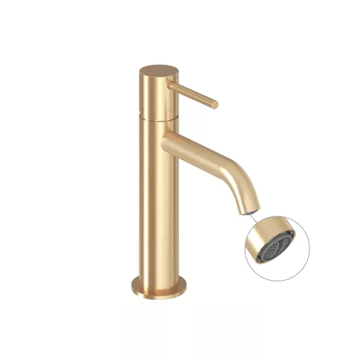 Espirit álló mosdócsaptelep BeCool 190 mm leeresztő nélkül ES 012.61GLB, gold